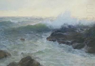 Crashing Surf, oil painting by Lionel Walden, Lionel Walden